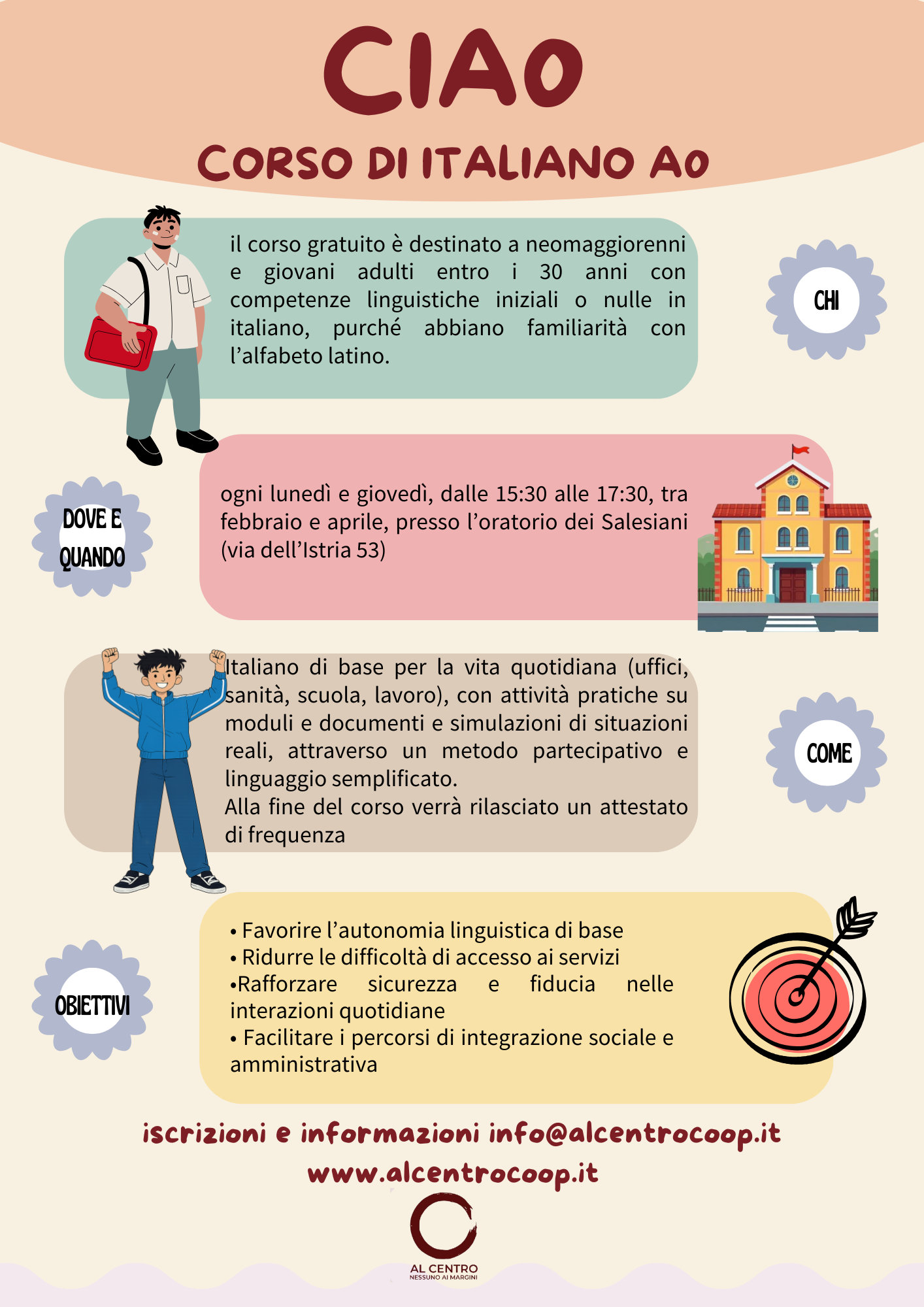 Locandina CIA0 – Corso di Italiano A0